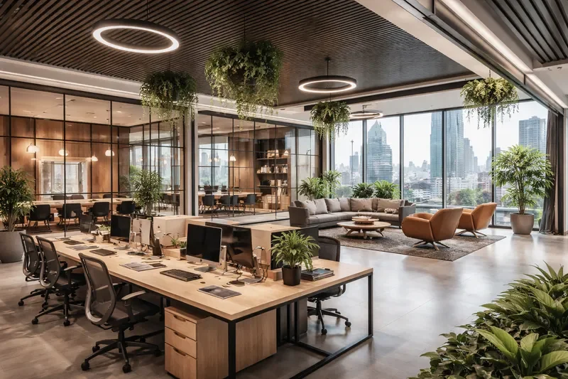 עיצוב חללים מסחריים בר-קיימא