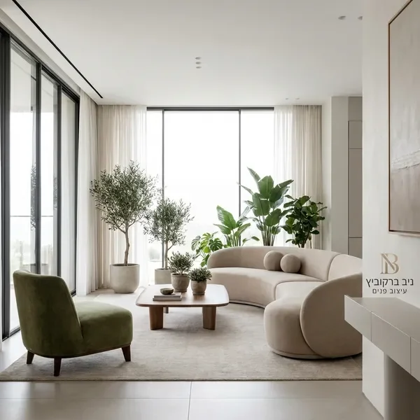 עיצוב דירת יוקרה מינימליסטית של ניב ברקוביץ