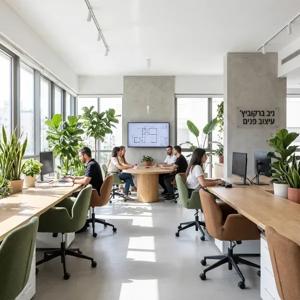 עיצוב משרד מודרני של ניב ברקוביץ